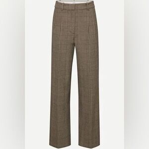 h&m plaid pants